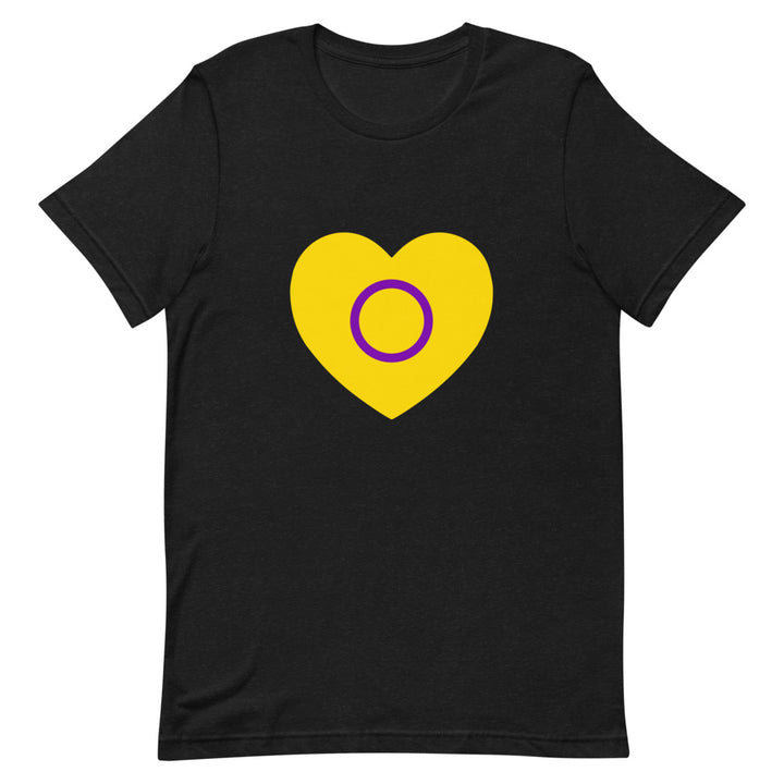 Intersex Pride Heart T-Shirt T-shirts The Rainbow Stores