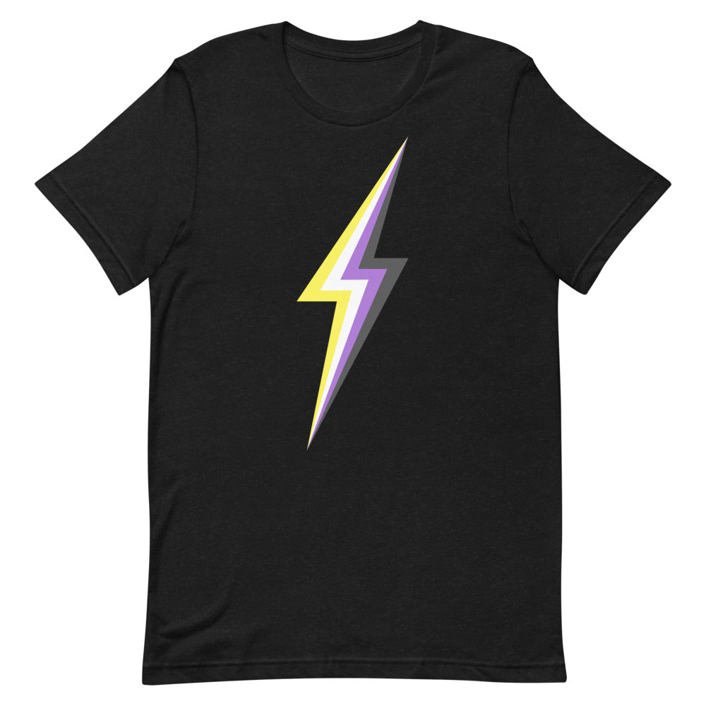 Non Binary Lightning T-Shirt T-shirts The Rainbow Stores