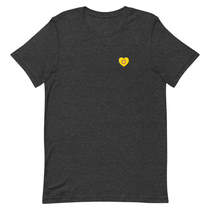 Intersex Pride Small Heart T-Shirt T-shirts The Rainbow Stores