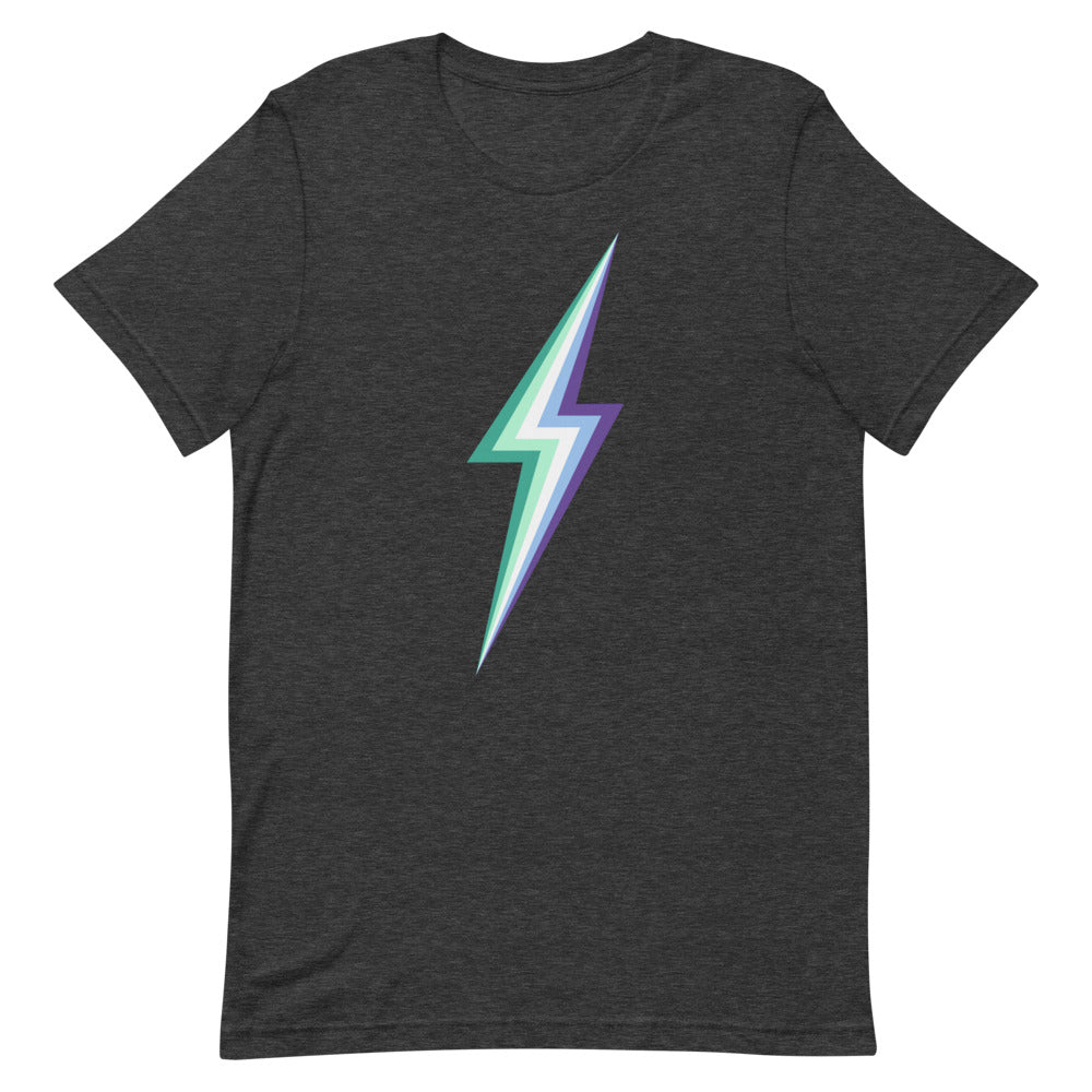 Gay Men's Pride Flag Lightning T-Shirt T-shirts The Rainbow Stores