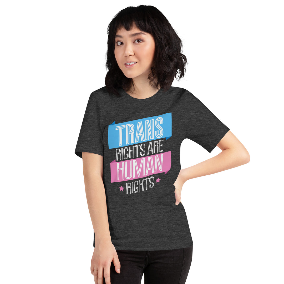 Trans Rights Are Human Rights Banner T-shirt T-shirts The Rainbow Stores