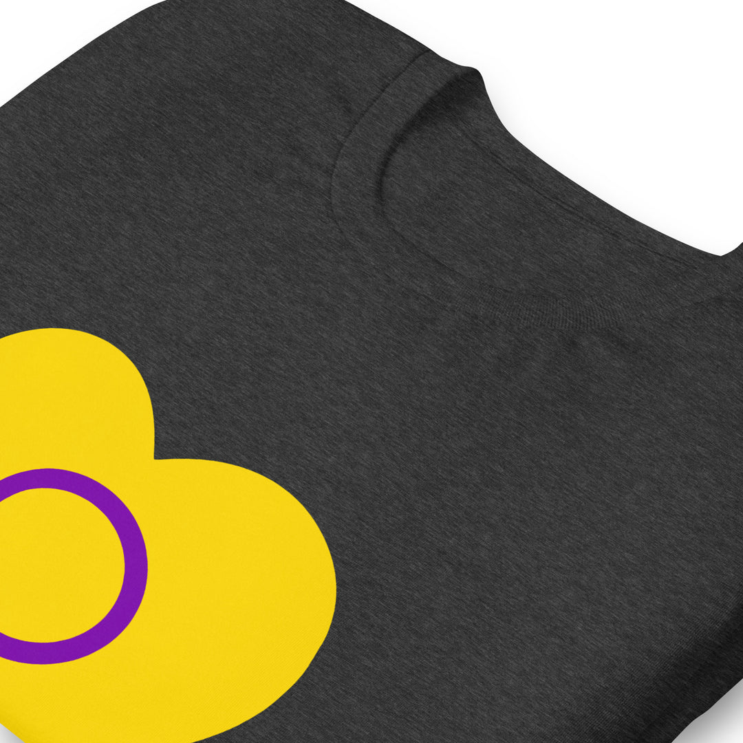 Intersex Pride Heart T-Shirt T-shirts The Rainbow Stores