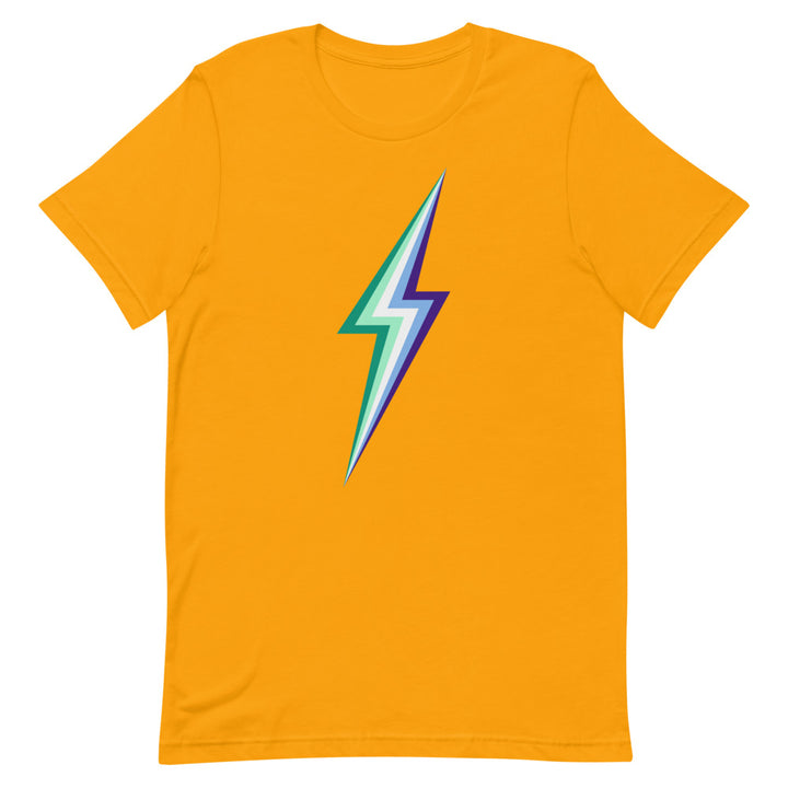 Gay Men's Pride Flag Lightning T-Shirt T-shirts The Rainbow Stores