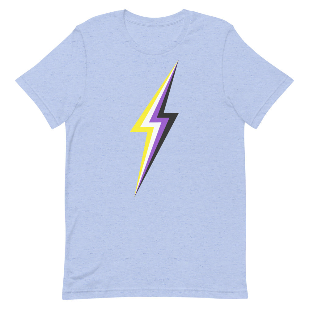 Non Binary Lightning T-Shirt T-shirts The Rainbow Stores