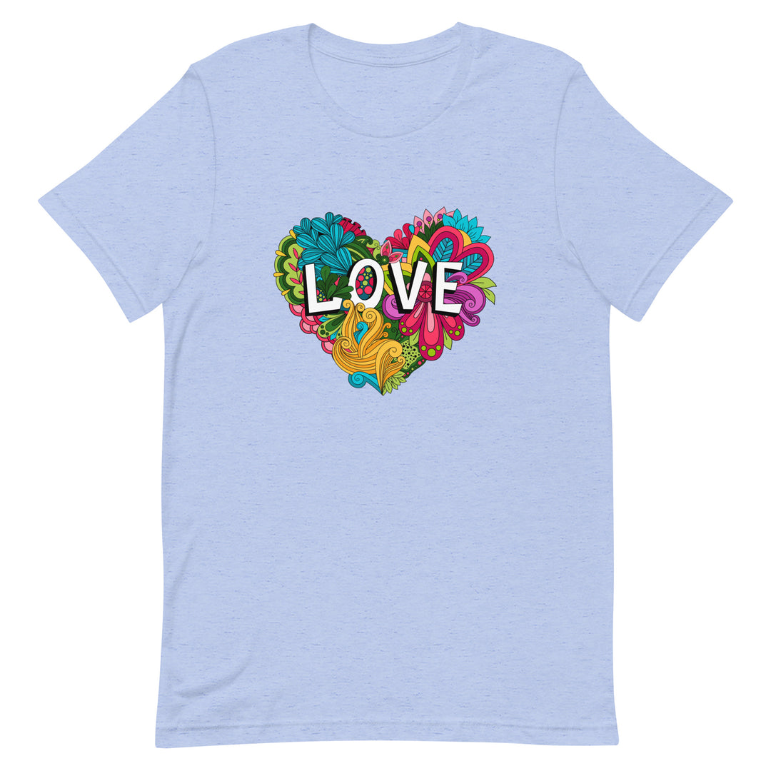 Floral Love Heart T-Shirt T-shirts The Rainbow Stores