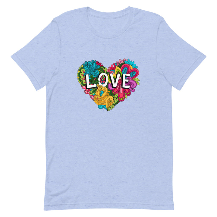 Floral Love Heart T-Shirt T-shirts The Rainbow Stores