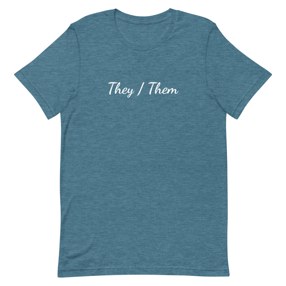 They / Them Pronouns T-Shirt T-shirts The Rainbow Stores