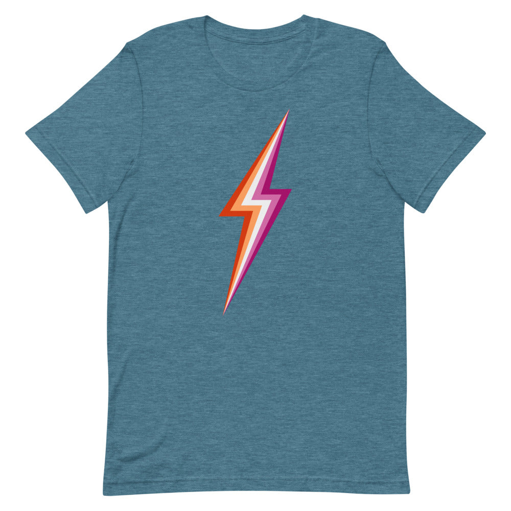 Lesbian Lightning T-Shirt T-shirts The Rainbow Stores