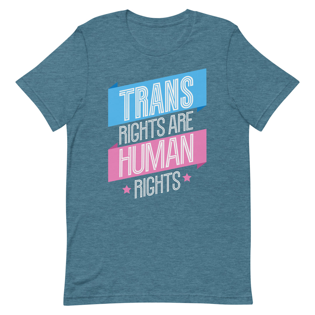 Trans Rights Are Human Rights Banner T-shirt T-shirts The Rainbow Stores