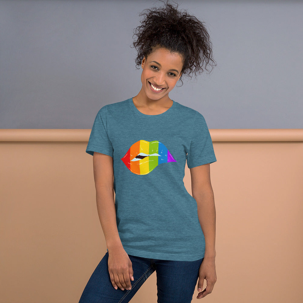 Rainbow Lips Unisex T-Shirt T-shirts The Rainbow Stores