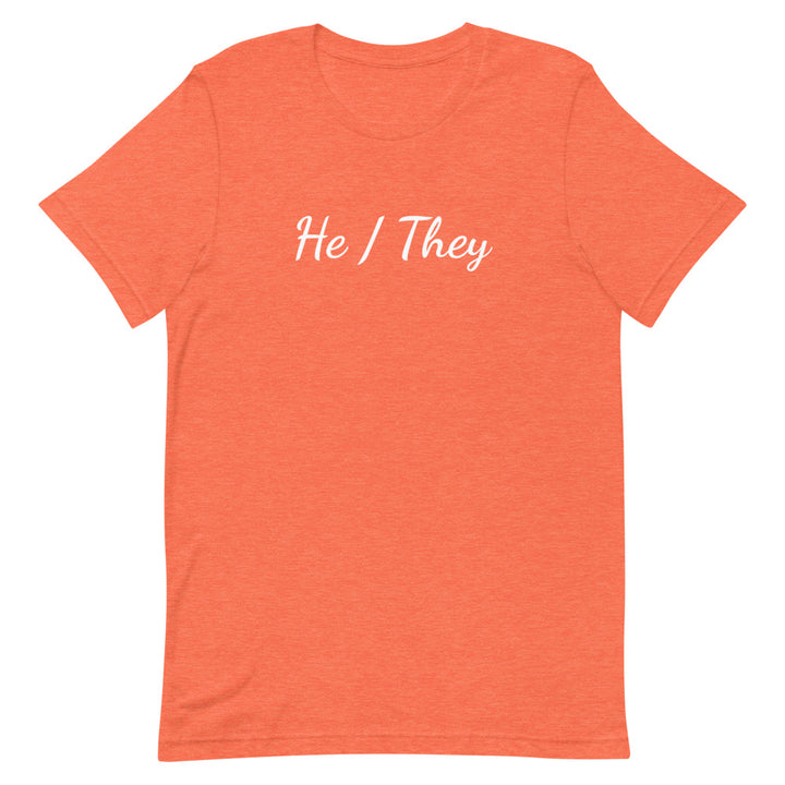 He / They Pronouns T-Shirt T-shirts The Rainbow Stores