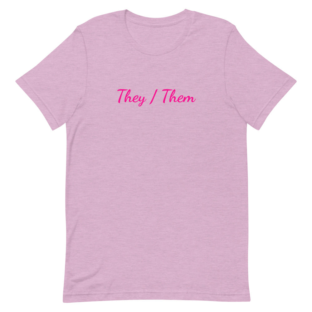 They / Them Pronouns T-Shirt T-shirts The Rainbow Stores