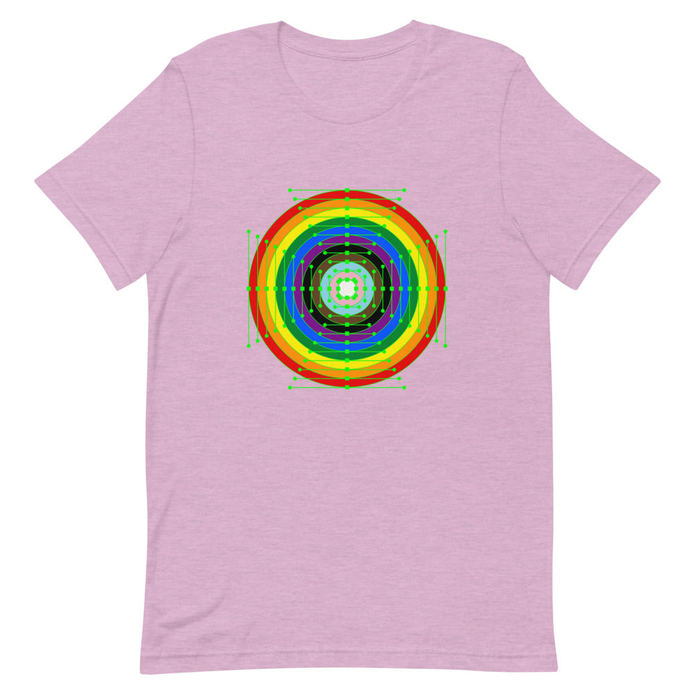 Rainbow Roundel Digital Art T-Shirt T-shirts The Rainbow Stores