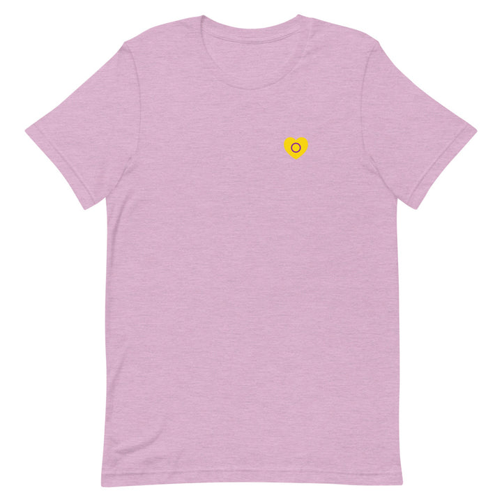 Intersex Pride Small Heart T-Shirt T-shirts The Rainbow Stores