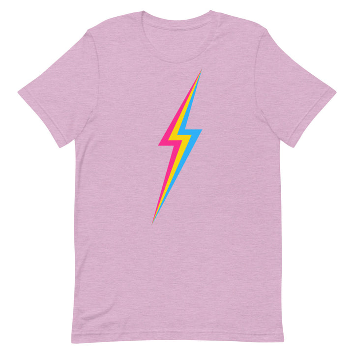 Pansexual Lightning T-Shirt T-shirts The Rainbow Stores