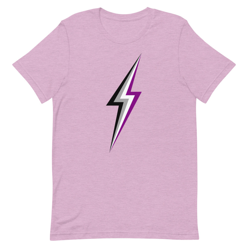 Asexual Lightning T-Shirt T-shirts The Rainbow Stores