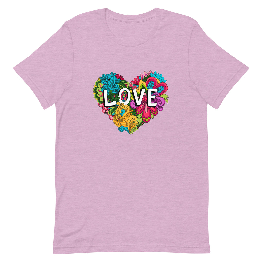 Floral Love Heart T-Shirt T-shirts The Rainbow Stores