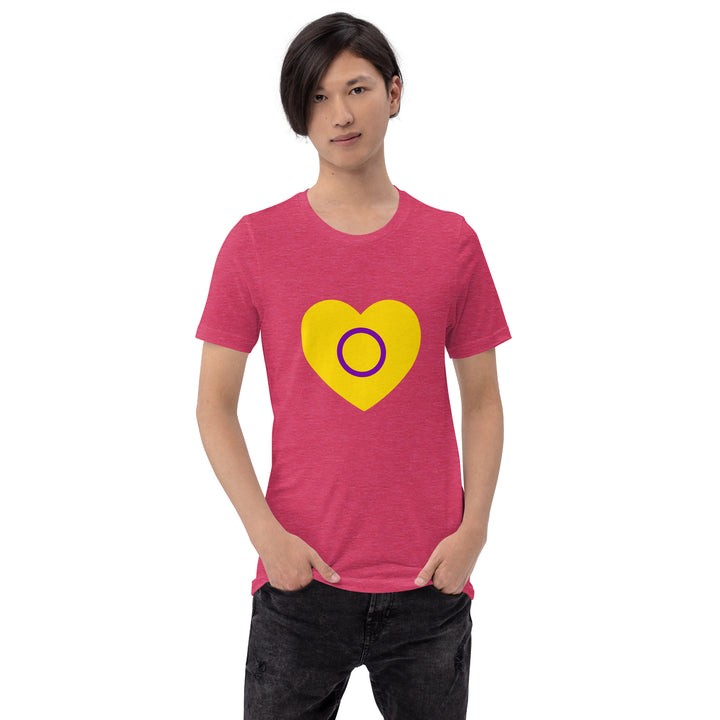 Intersex Pride Heart T-Shirt T-shirts The Rainbow Stores