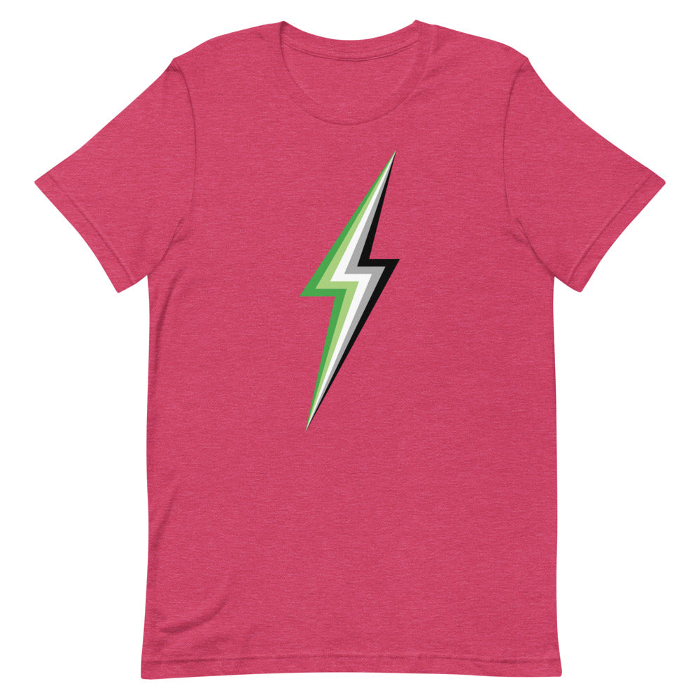 Aromantic Lightning T-Shirt T-shirts The Rainbow Stores