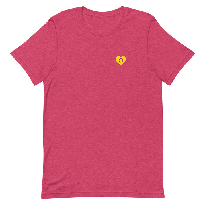 Intersex Pride Small Heart T-Shirt T-shirts The Rainbow Stores