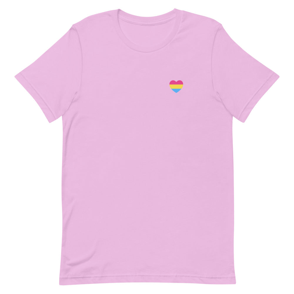 Pansexual Small Heart Flag T-Shirt T-shirts The Rainbow Stores