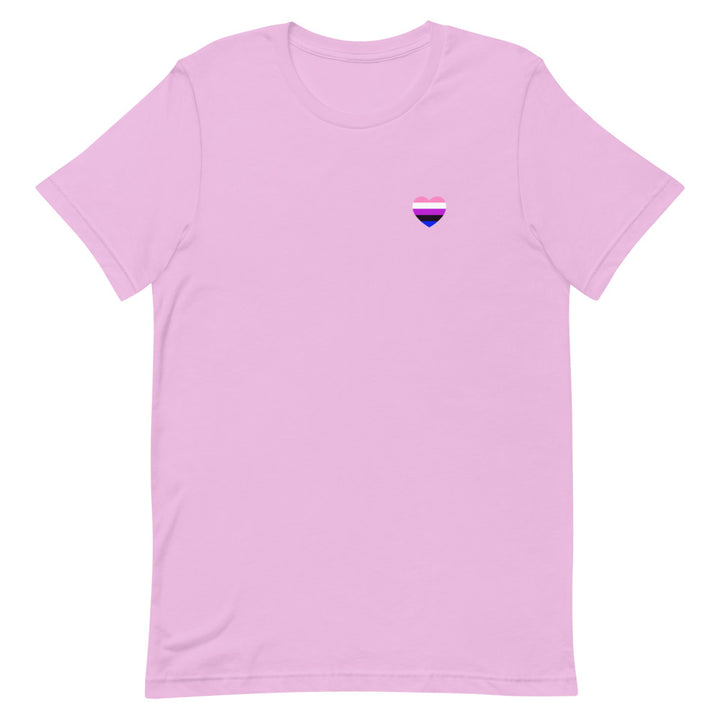 Gender-Fluid Small Heart Flag T-Shirt T-shirts The Rainbow Stores