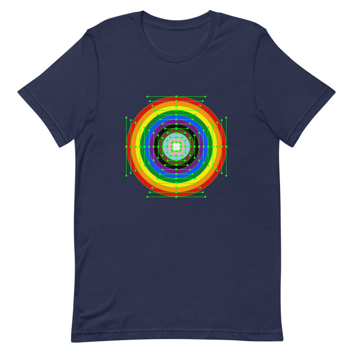 Rainbow Roundel Digital Art T-Shirt T-shirts The Rainbow Stores