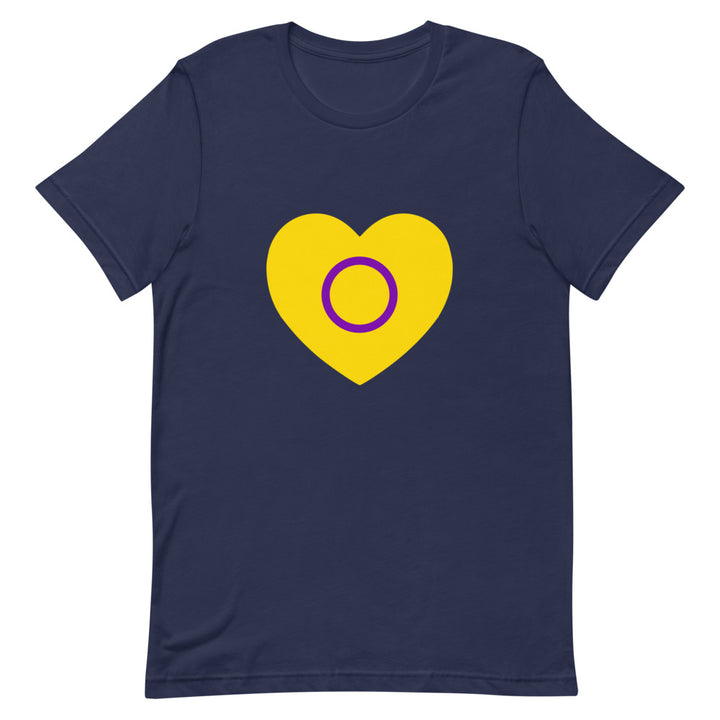 Intersex Pride Heart T-Shirt T-shirts The Rainbow Stores