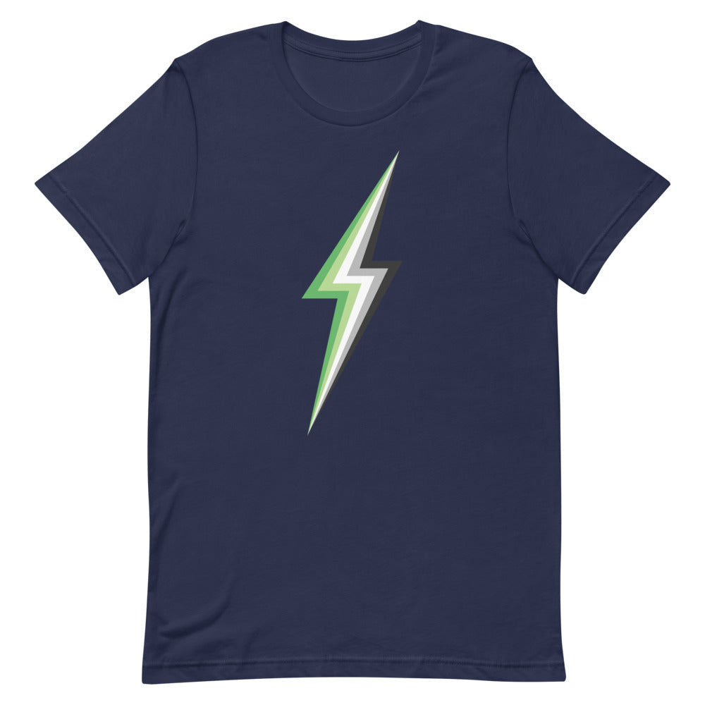 Aromantic Lightning T-Shirt T-shirts The Rainbow Stores