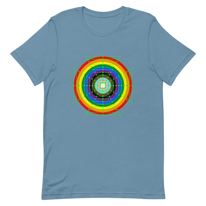 Rainbow Roundel Digital Art T-Shirt T-shirts The Rainbow Stores