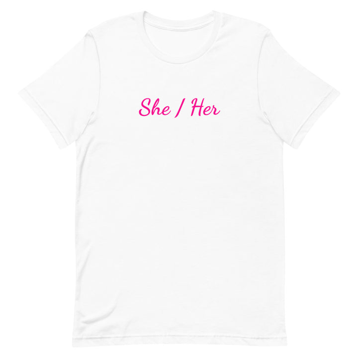 She / Her Pronouns T-Shirt T-shirts The Rainbow Stores