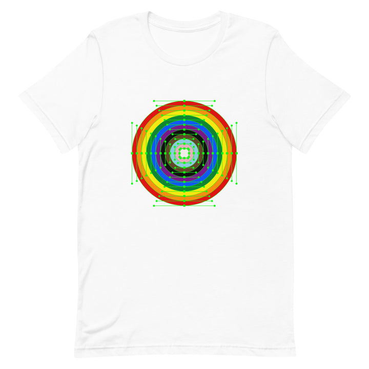 Rainbow Roundel Digital Art T-Shirt T-shirts The Rainbow Stores