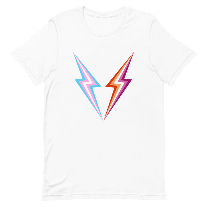 Trans Lesbian Lightning T-Shirt T-shirts The Rainbow Stores