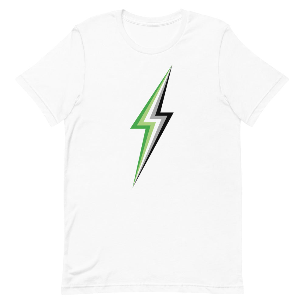 Aromantic Lightning T-Shirt T-shirts The Rainbow Stores