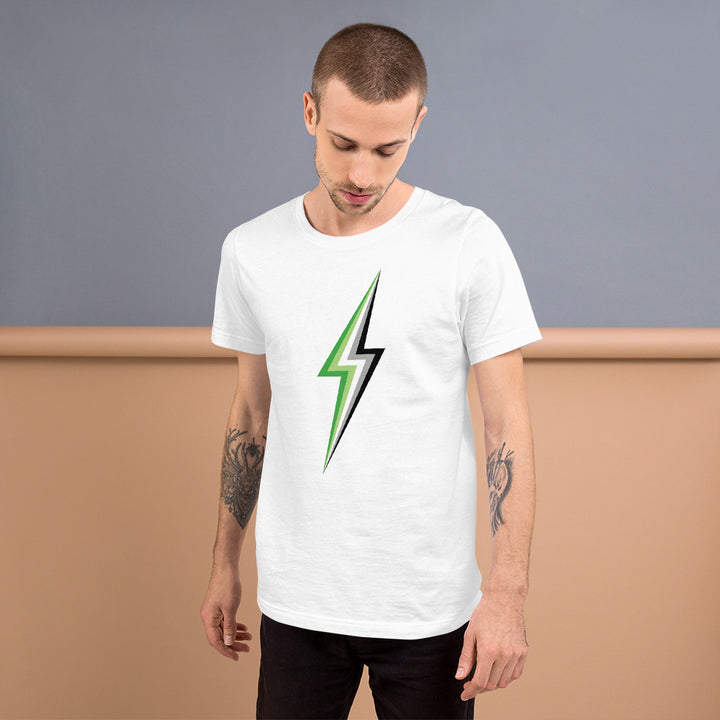 Aromantic Lightning T-Shirt T-shirts The Rainbow Stores