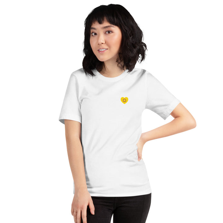 Intersex Pride Small Heart T-Shirt T-shirts The Rainbow Stores