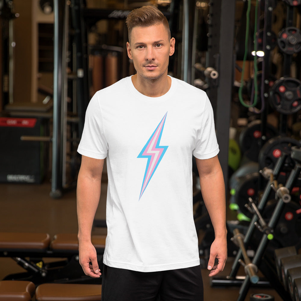 Trans Lightning T-Shirt T-shirts The Rainbow Stores