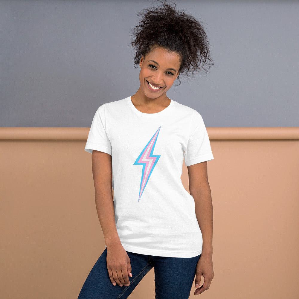 Trans Lightning T-Shirt T-shirts The Rainbow Stores