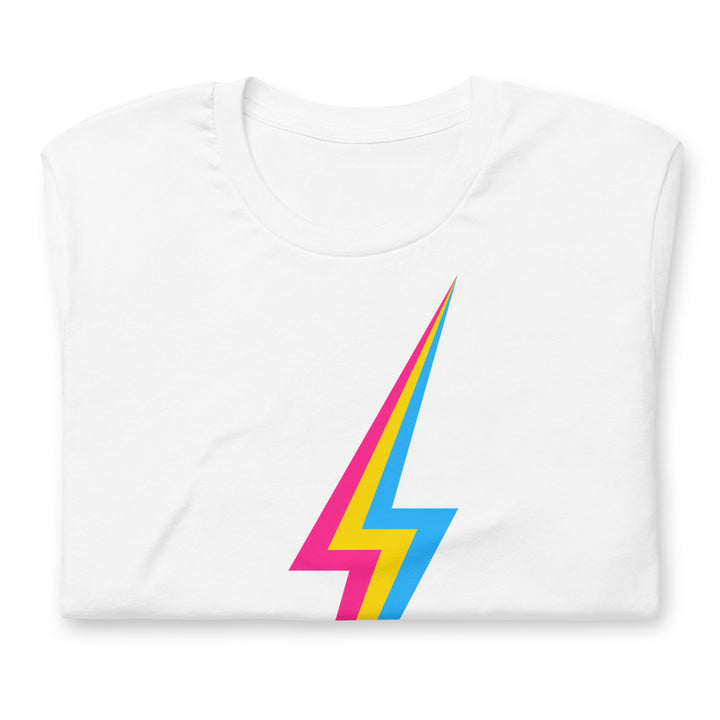 Pansexual Lightning T-Shirt T-shirts The Rainbow Stores