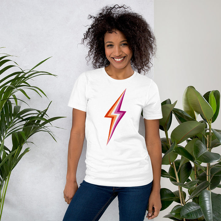 Lesbian Lightning T-Shirt T-shirts The Rainbow Stores