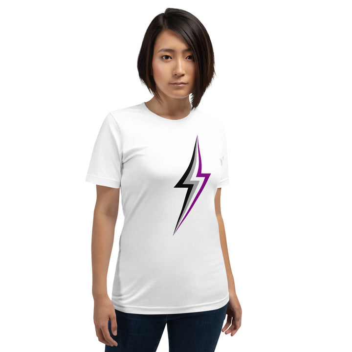 Asexual Lightning T-Shirt T-shirts The Rainbow Stores