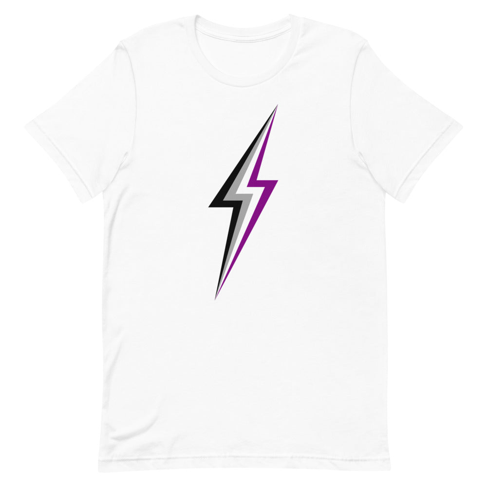 Asexual Lightning T-Shirt T-shirts The Rainbow Stores