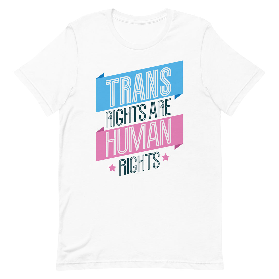 Trans Rights Are Human Rights Banner T-shirt T-shirts The Rainbow Stores