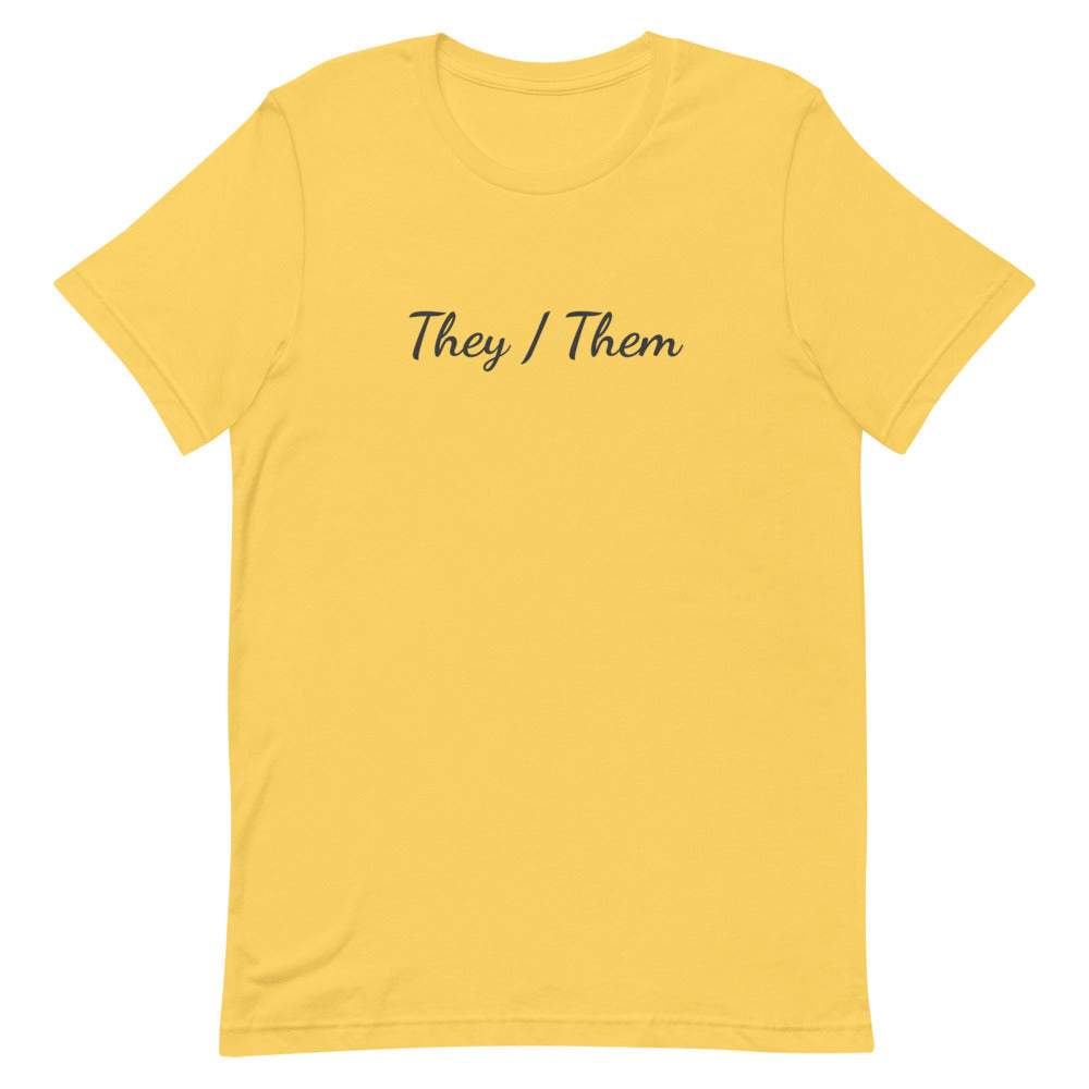 They / Them Pronouns T-Shirt T-shirts The Rainbow Stores