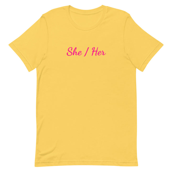 She / Her Pronouns T-Shirt T-shirts The Rainbow Stores