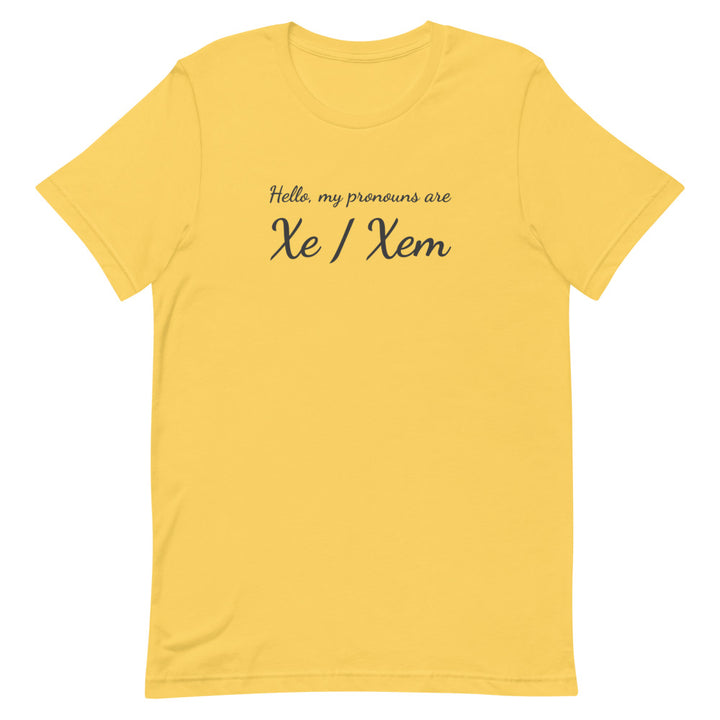 Xe / Xem Pronouns T-Shirt T-shirts The Rainbow Stores