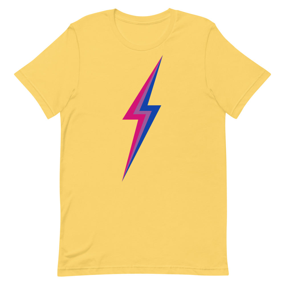 Bisexual Lightning T-Shirt T-shirts The Rainbow Stores