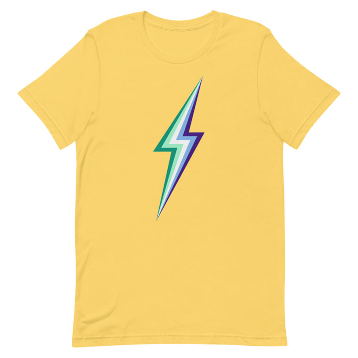 Gay Men's Pride Flag Lightning T-Shirt T-shirts The Rainbow Stores