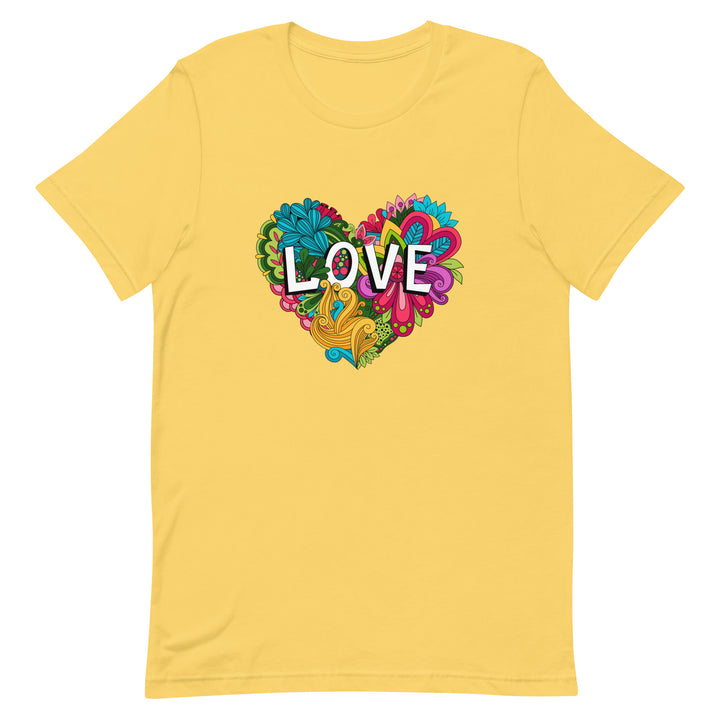 Floral Love Heart T-Shirt T-shirts The Rainbow Stores