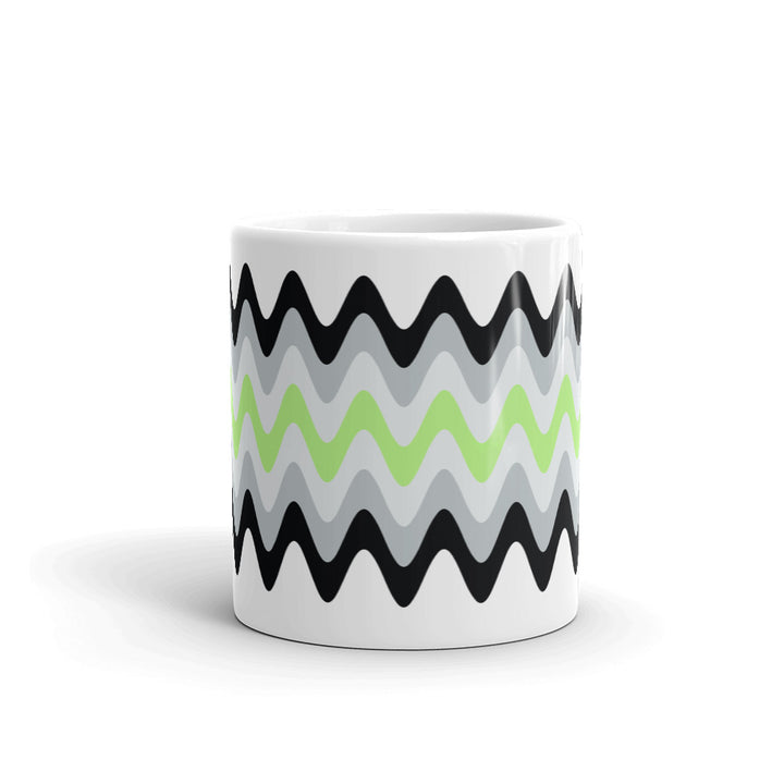 Agender Wavy Pride Flag Mug Mugs The Rainbow Stores